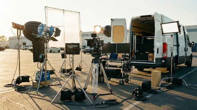 professional film production equipment lighting camera Hungary
